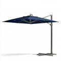 Boczny parasol ogrodowy aluminiowy granatowo-szary 300 x 300 cm