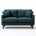 Dwuosobowa sofa bouclé ciemnoturkusowa 160 × 88 × 85 cm